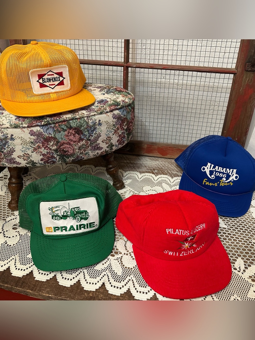 Vintage trucker hat lot
